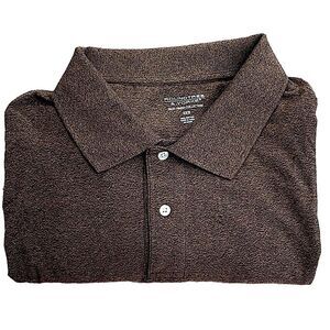 Roundtree&Yorke 3XB Brown Long Sleeve Silky Finish Sweater